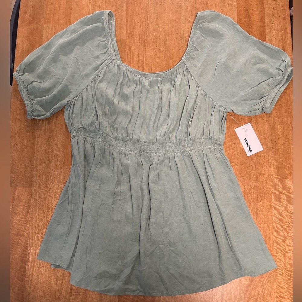 Sage Maternity Blouse